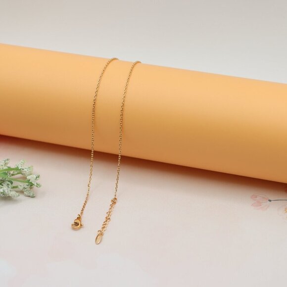 "Romantic Rose Gold Hug Pendant Necklace for Everyday Elegance, XPNL0199 - Picture 12 of 12